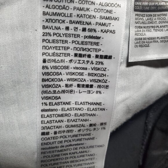 Levi's 535 Super Skinny Black Opal Biker Jeans Sz 31 -shipping incl - Picture 13 of 16